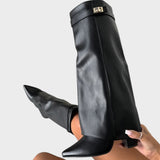 Luana |  Botas altas de couro