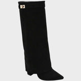 Alice | Botas de camurça de cano alto