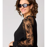 Barbara | Vestido elegante e sensual de renda preta