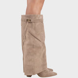 Alice | Botas de camurça de cano alto