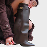 Luana |  Botas altas de couro