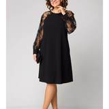 Barbara | Vestido elegante e sensual de renda preta