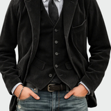 Tomas | Conjunto de 2 peças: Blazer e Cardigan em Veludo