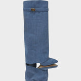 Alice | Botas de camurça de cano alto