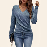 Clarissa™ | Top elegante e envolvente com decote em V.