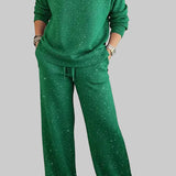 Claudia – Conjunto de duas peças brilhantes