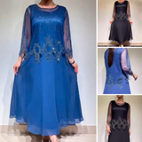 Matilde | Vestido elegante com camada superior brilhante