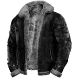 Casaco masculino vintage em couro