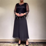 Matilde | Vestido elegante com camada superior brilhante