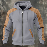Sérgio | Sweatshirt bicolor com fecho