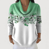 Matilde | Camisola floral com decote suave.