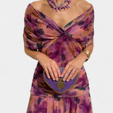 Helena - Vestido longo floral com decote em V