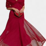 Helena - Vestido longo floral com decote em V
