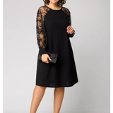 Barbara | Vestido elegante e sensual de renda preta