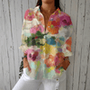 Agnès | Blusa Aquarela com Impressão Floral Elegante