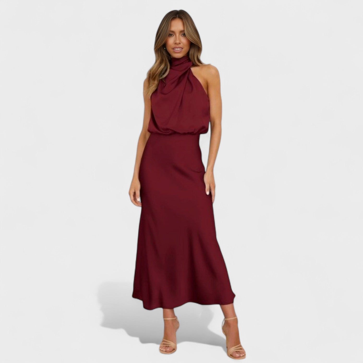 Alba - Vestido Satin Elegance - Ines Braga