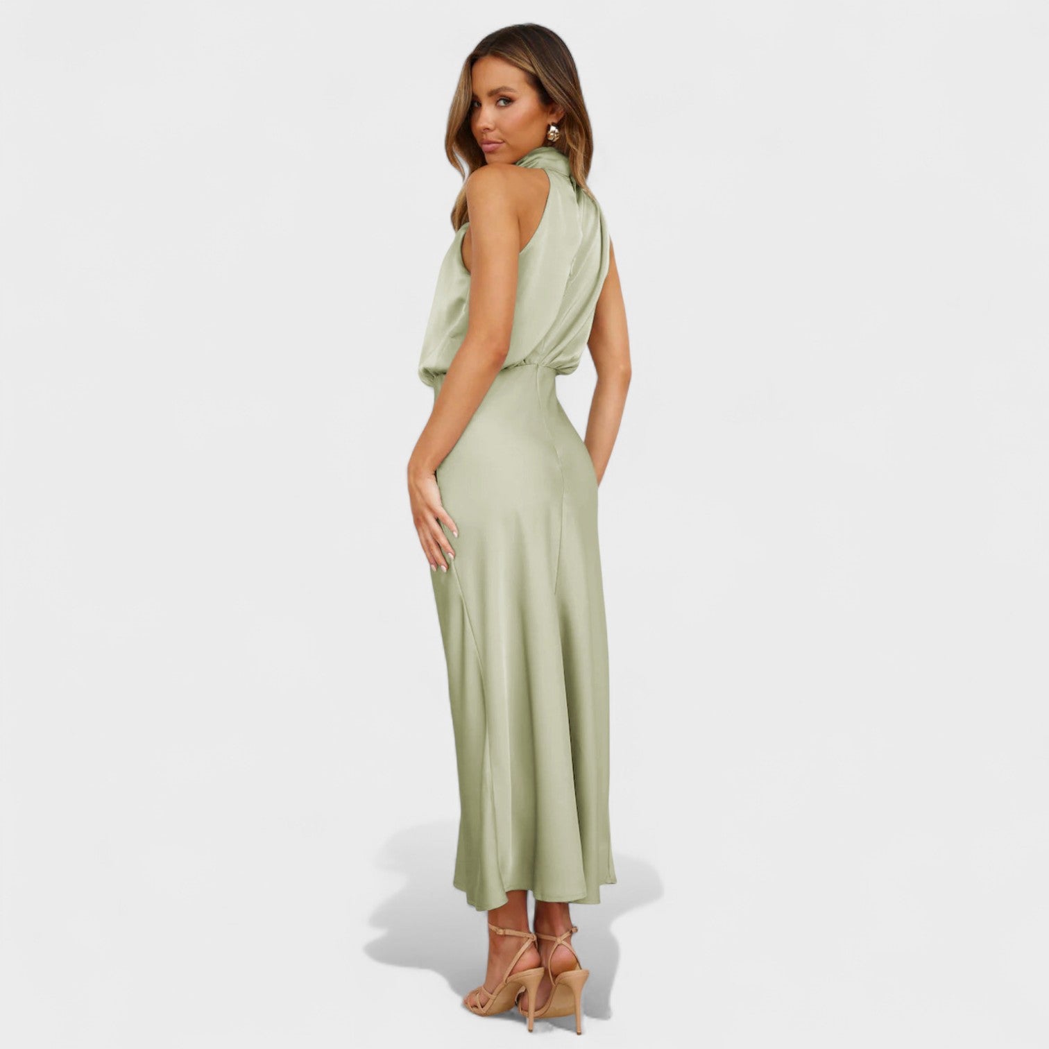 Alba - Vestido Satin Elegance - Ines Braga