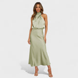 Alba - Vestido Satin Elegance - Ines Braga