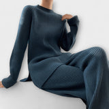 Albertina - Conjunto Cosy de Tricô Canelado de 2 Peças - Ines Braga