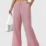 Alessia| Calças largas confortáveis com detalhes elegantes - Ines Braga