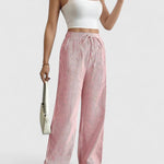 Alessia| Calças largas confortáveis com detalhes elegantes - Ines Braga