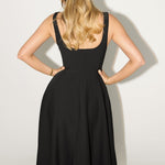 Amélia™ | Vestido Midi Intemporal e Fluido - Ines Braga