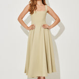 Amélia™ | Vestido Midi Intemporal e Fluido - Ines Braga