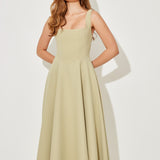 Amélia™ | Vestido Midi Intemporal e Fluido - Ines Braga