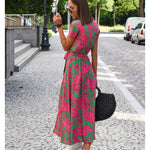 Amelie – Vestido Midi Floral Ajustável e Confortável - Ines Braga