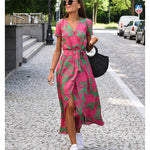 Amelie – Vestido Midi Floral Ajustável e Confortável - Ines Braga