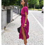 Amelie – Vestido Midi Floral Ajustável e Confortável - Ines Braga