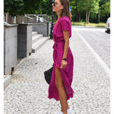 Amelie – Vestido Midi Floral Ajustável e Confortável - Ines Braga