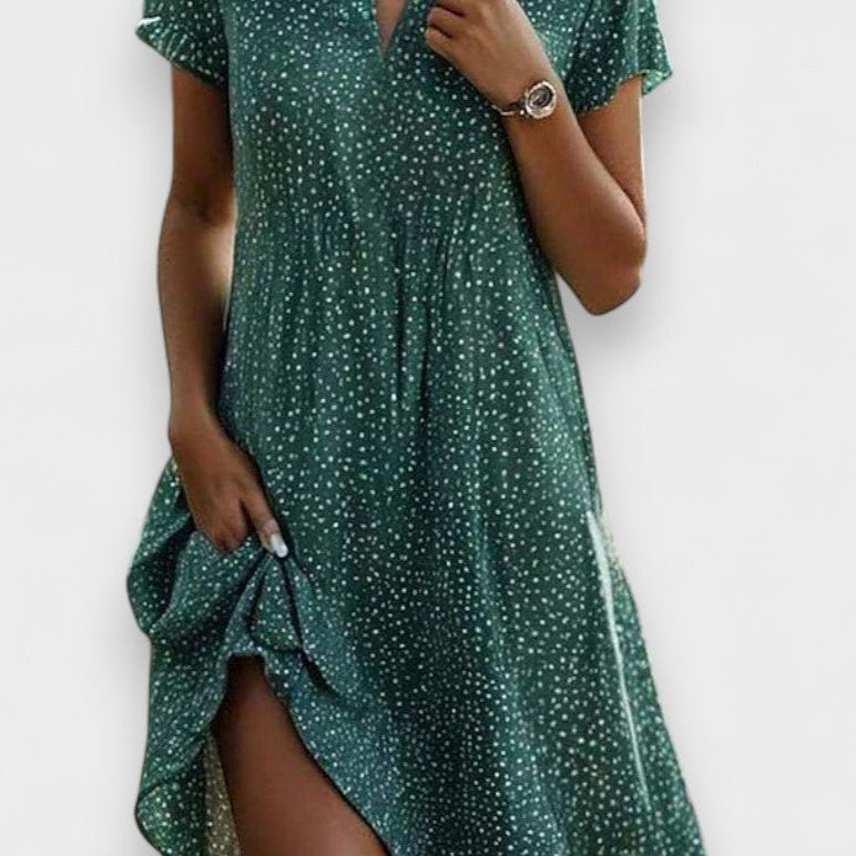 Ana Bela | Vestido Midi de Estilo Versátil e Feminino - Ines Braga