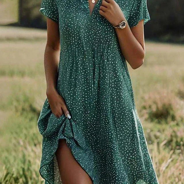 Ana Bela | Vestido Midi de Estilo Versátil e Feminino - Ines Braga