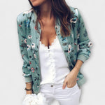 Andreia - Casaco bomber elegante com padrão floral - Ines Braga