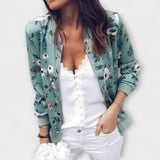 Andreia - Casaco bomber elegante com padrão floral - Ines Braga
