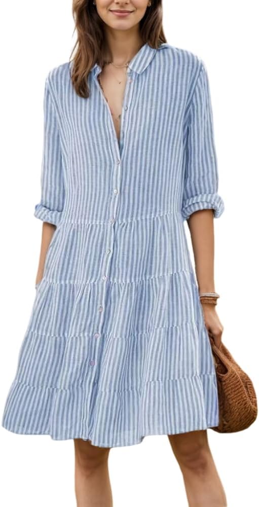 Anna – Vestido de Verão às Riscas - Ines Braga