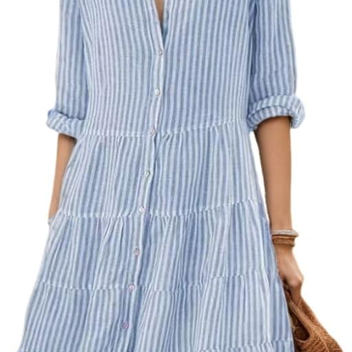 Anna – Vestido de Verão às Riscas - Ines Braga