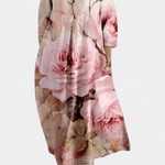 Anne | Vestido Fluido com Decote em V e Estampa Colorida - Ines Braga