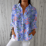 Annie | Blusa Floral Leve Com Estampa Jardim Charmosa - Ines Braga