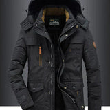 Bruno – Casaco masculino de inverno em fleece, feito com mistura de lã premium