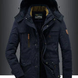 Bruno – Casaco masculino de inverno em fleece, feito com mistura de lã premium