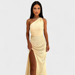 Aurelia - Vestido comprido de cetim - Ines Braga