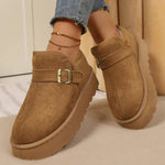 Aurora | Botas com plataforma em camurça sintética com forro quente e sola antiderrapante - Ines Braga