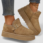 Aurora | Botas com plataforma em camurça sintética com forro quente e sola antiderrapante - Ines Braga