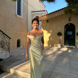 Bárbara | Vestido Maxi em Cetim sem costas - Ines Braga