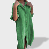 Beatriz™｜Vestido Solto em Linho - Ines Braga