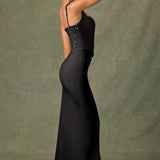 BELA™ | Vestido Corset Elegante em Cetim - Ines Braga