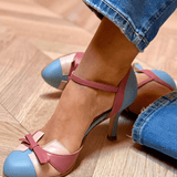 Bellarosa | Sandálias coloridas com nó e tiras, com biqueira redonda - Ines Braga