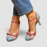 Bellarosa | Sandálias coloridas com nó e tiras, com biqueira redonda - Ines Braga